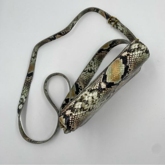 Madewell Flap Convertible Crossbody Snake Leather new with tags purse‎ - Picture 11 of 13